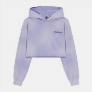 MADHAPPY Women’s Purple Ombré Cropped Hoodie/Pullover/Sweatshirt | RARE!PRELOVED